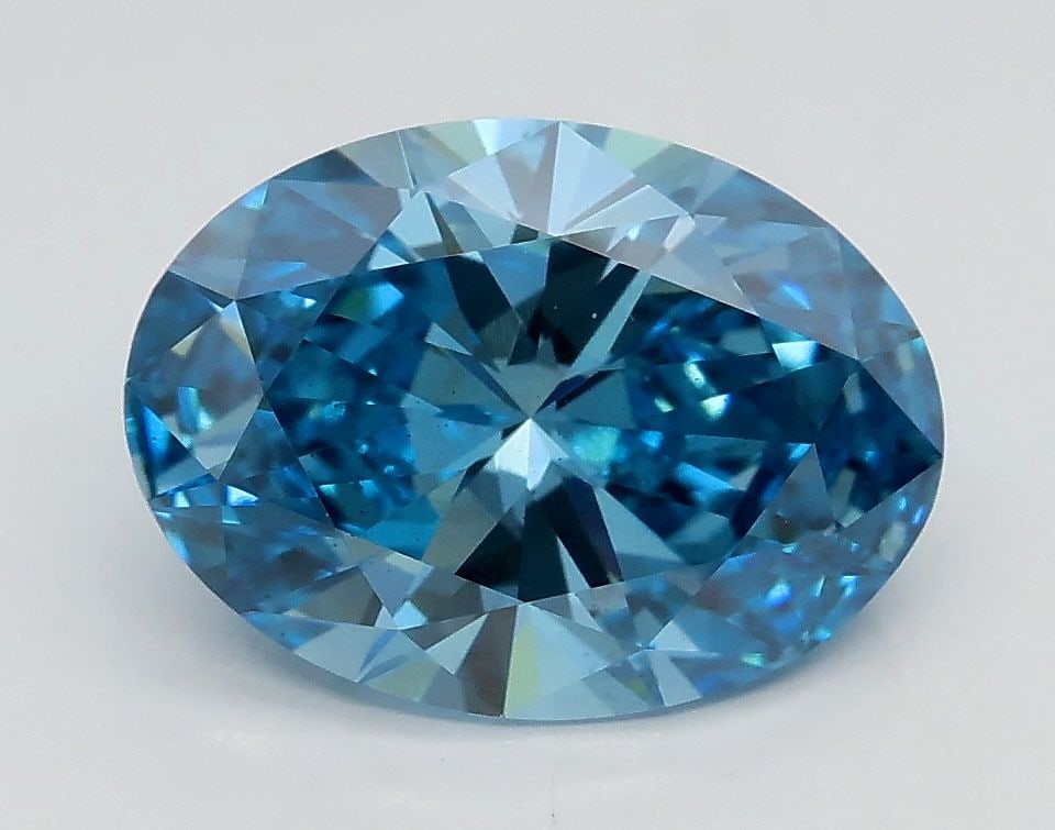 Loose Diamond - OVAL 2.02ct Fancy Vivid Blue VS2: Loose Diamond - OVAL 2.02ct Fancy Vivid Blue VS2 Source: This is a real non-mined Diamond that has been grown in a lab Shape: OVAL Carats: 2.02 Color: Fancy Vivid Blue Certification: IGI Video: