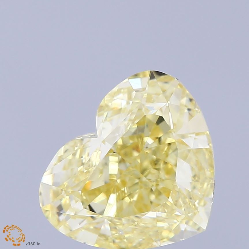 Loose Diamond - HEART 4.01ct Fancy Intense Yellow VVS2: Loose Diamond - HEART 4.01ct Fancy Intense Yellow VVS2 Source: This is a real non-mined Diamond that has been grown in a lab Shape: HEART Carats: 4.01 Color: Fancy Intense Yellow Certification: IGI