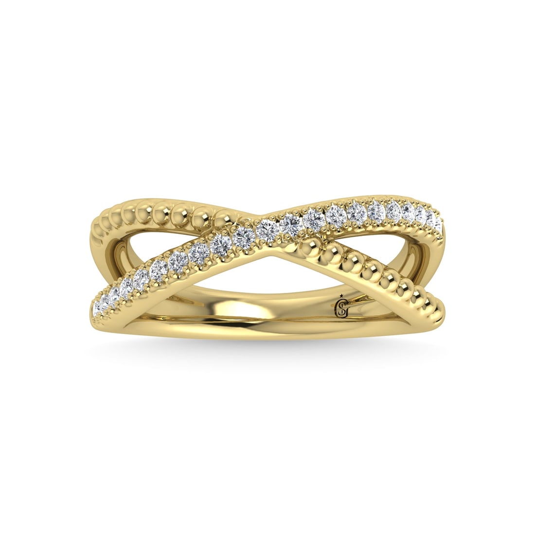 14K Yellow Gold Diamond 1/4 Ct.Tw. Fashion Ring (1 of 4)