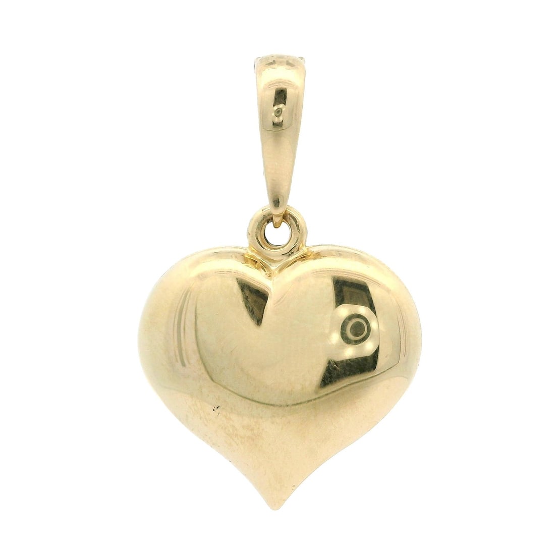 14k Yellow Gold Heart Enhancer Pendant Italian Design (1 of 5)