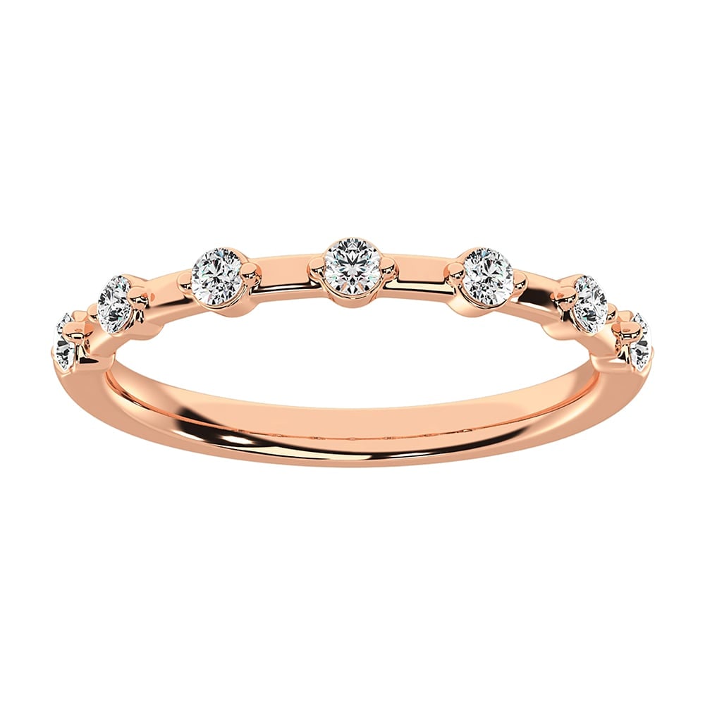 14K Rose Gold 1/5 Ct.Tw. Diamond Stack Bands (1 of 4)