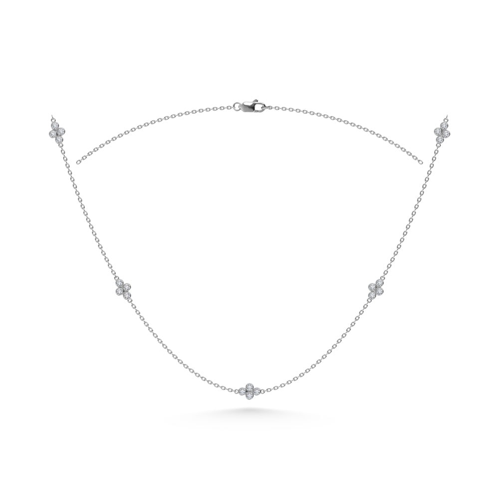 14K White Gold Diamond 1/6 Ct.Tw. Fashion Necklace (18 inches): 14K White Gold Diamond 1/6 Ct.Tw. Fashion Necklace (18 inches) 14k White Gold Stone Color: G-h Stone Clarity: Si3 Unless otherwise specified, pendants that include a chain are paired with our standard