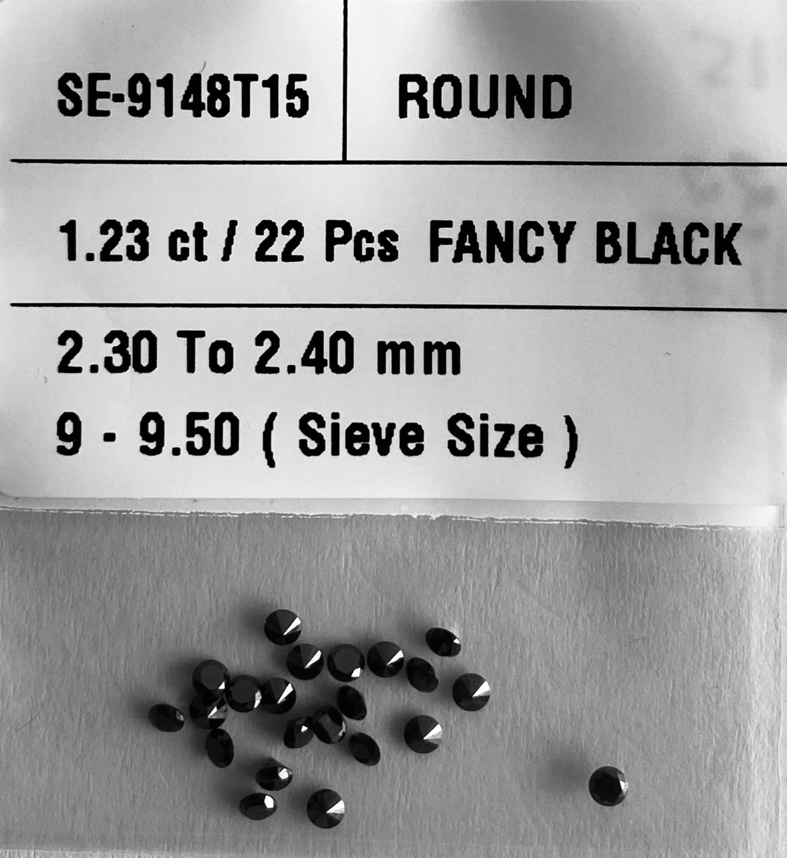 Loose Diamond - ROUND 1.23ct Fancy Black VVS2 (1 of 1)