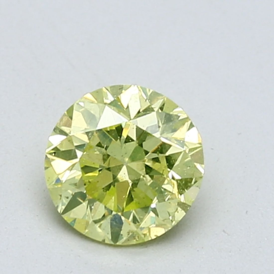 Loose Diamond - ROUND 1.02ct Fancy Intense Yellow Green (1 of 1)