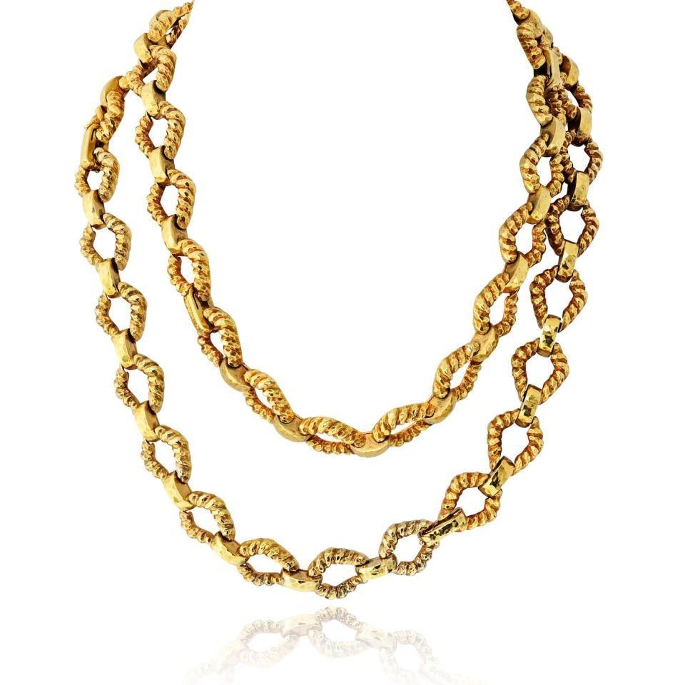 David Webb 18K Yellow Gold Necklace 227 Grams Pre-Owned (1 of 4)