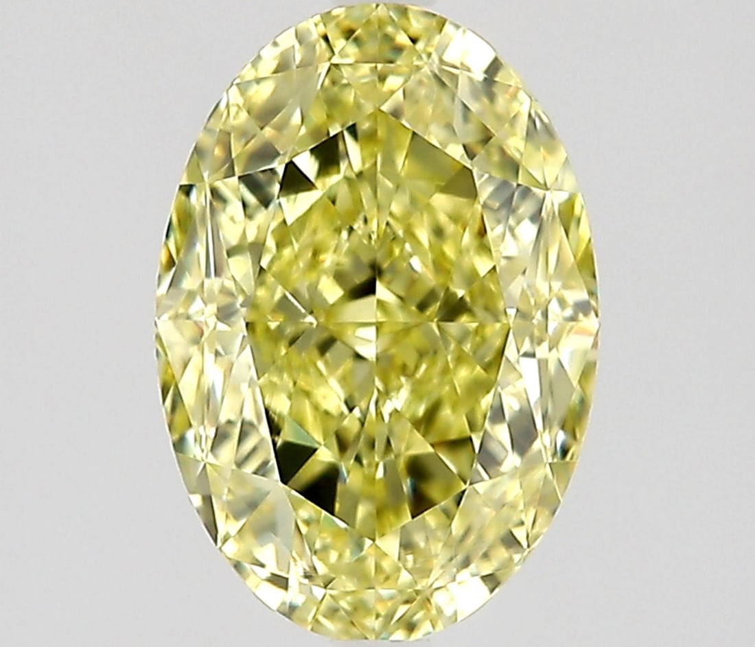 Loose Diamond - OVAL 1.57ct Fancy Yellow VVS1: Loose Diamond - OVAL 1.57ct Fancy Yellow VVS1 Source: Natural Shape: OVAL Carats: 1.57 Color: Fancy Yellow Certification: GIA Video: Video Link PLEASE NOTE: Framed, Large, or heavy items do not