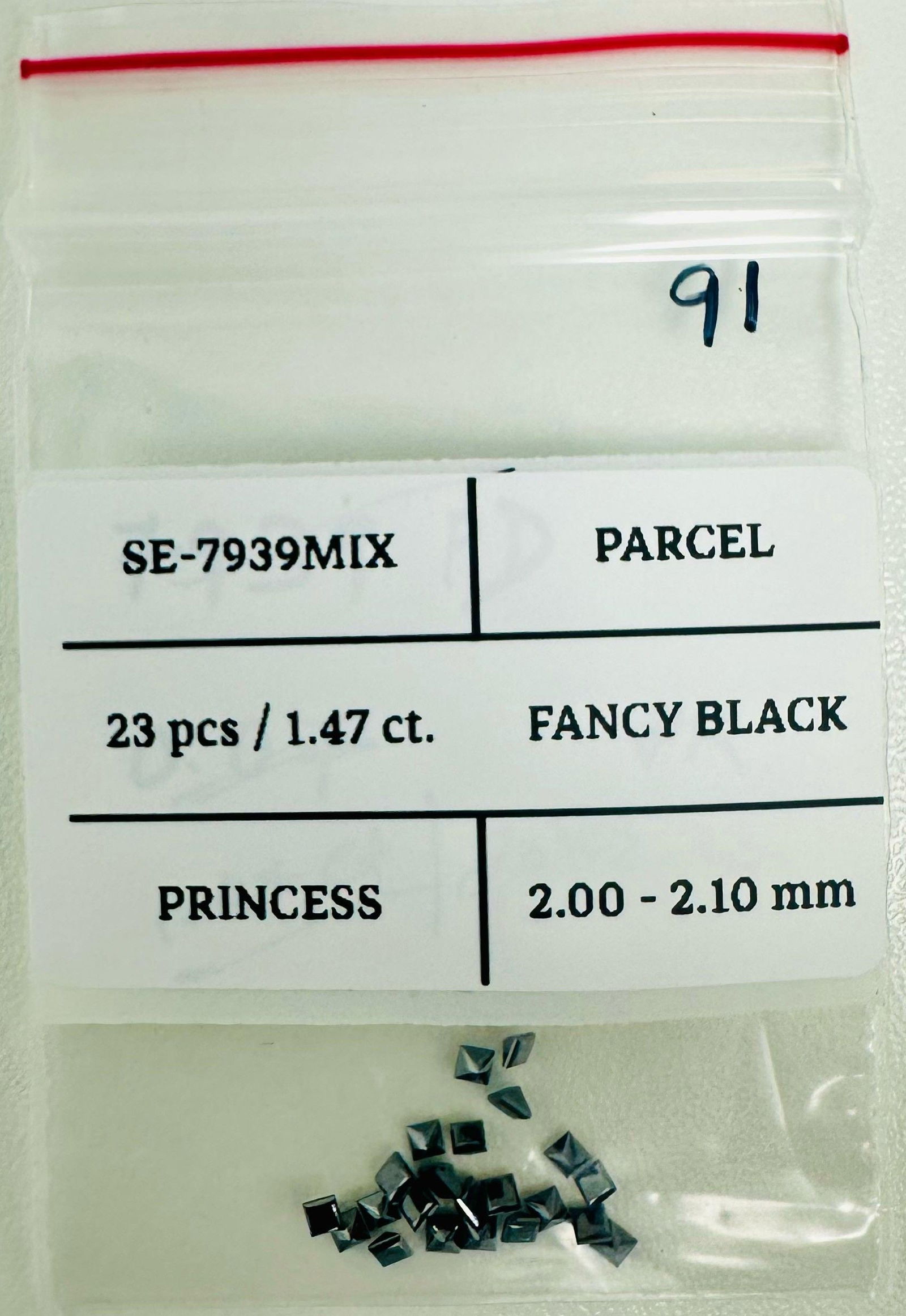 Loose Diamond - PRINCESS 1.47ct Fancy Black (1 of 1)