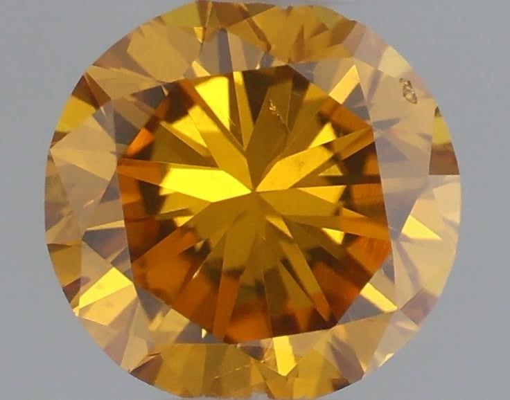 Loose Diamond - ROUND 0.3ct Fancy Deep Orange Yellow: Loose Diamond - ROUND 0.3ct Fancy Deep Orange Yellow Source: Natural Shape: ROUND Carats: 0.3 Color: Fancy Deep Orange Yellow Certification: GIA Video: