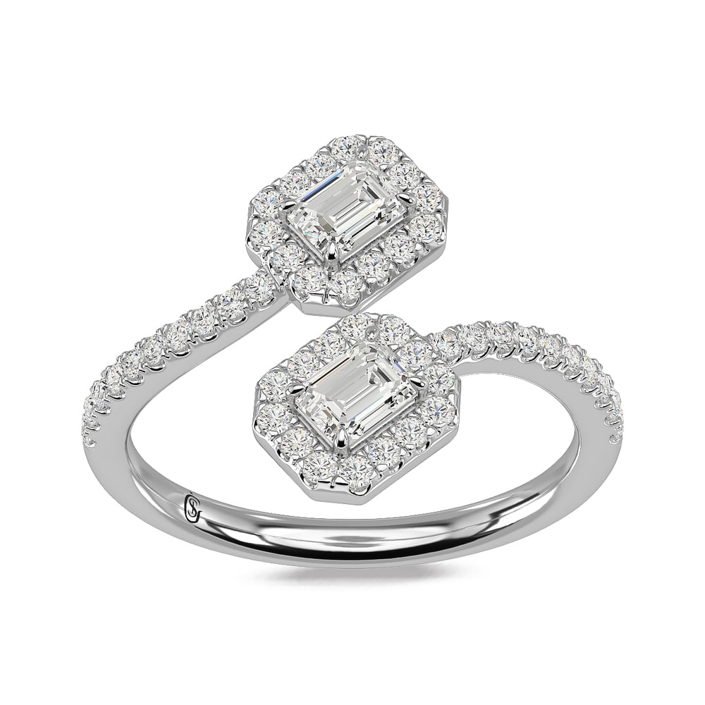 14K White Gold Diamond 7/8 Ct.Tw Fashion Ring (1 of 4)