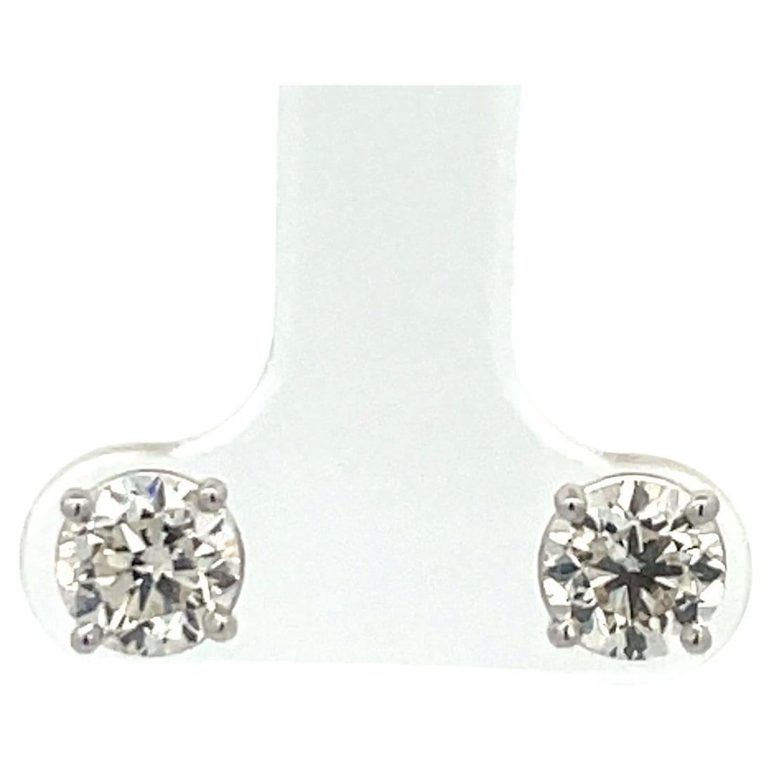 Harbor Diamonds 1.86 Carat Diamond Stud Earrings in 14K White Gold (1 of 8)