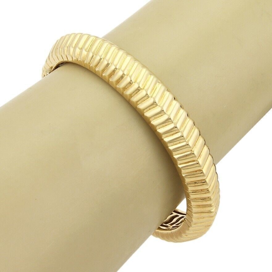 18k Yellow Gold Ribbed Bangle Bracelet by Tiffany & Co. (1 of 5)