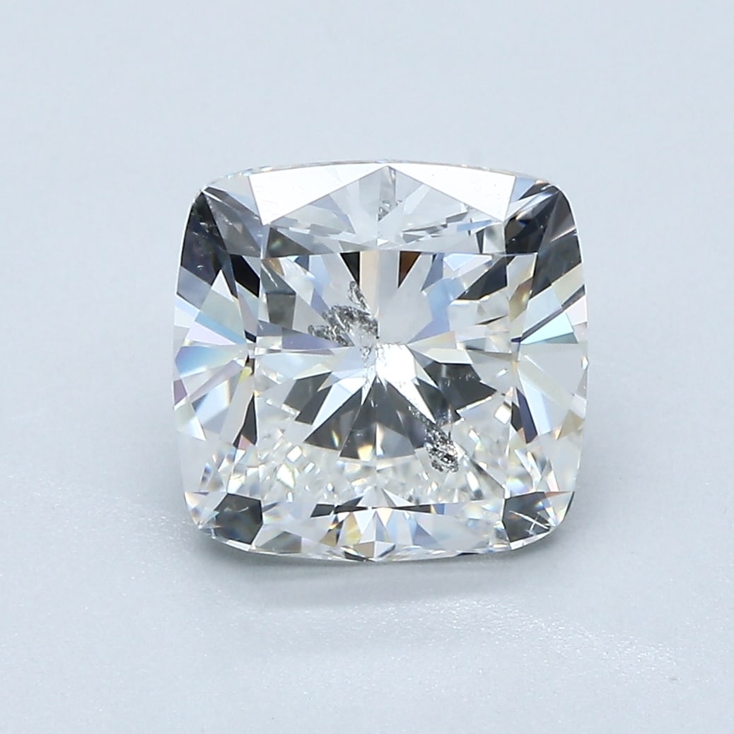 Loose Diamond - CUSHION 3.01ct G SI2: Loose Diamond - CUSHION 3.01ct G SI2 Source: Natural Mined Diamond Shape: CUSHION Carats: 3.01 Color: G Clarity: SI2 Certification: GIA Condition: Pre-Owned PLEASE NOTE: Framed, Large, or heavy items