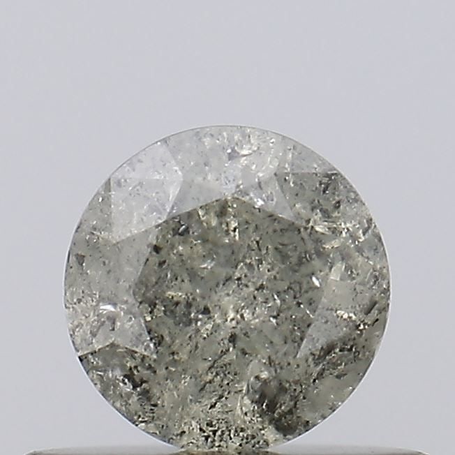 Loose Diamond - ROUND 0.38ct Salt and Pepper I3: Loose Diamond - ROUND 0.38ct Salt and Pepper I3 Source: Natural Shape: ROUND Carats: 0.38 Color: Salt and Pepper Certification: NONE Video: