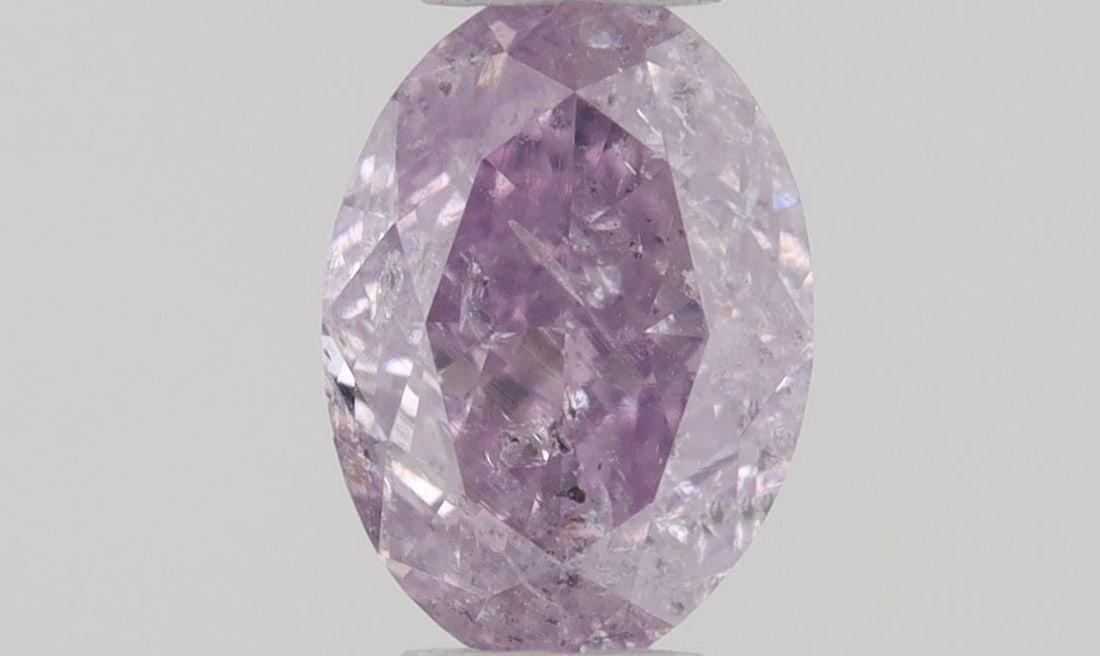 Loose Diamond - OVAL 0.3ct Fancy Pink Purple I2: Loose Diamond - OVAL 0.3ct Fancy Pink Purple I2 Source: Natural Shape: OVAL Carats: 0.3 Color: Fancy Pink Purple Certification: GIA Video: