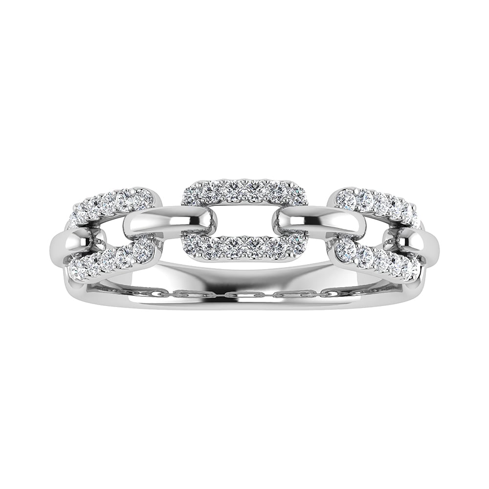 10K White Gold 1/4 Ct.Tw. Diamond Fashion Ring: 10K White Gold 1/4 Ct.Tw. Diamond Fashion Ring 10k White Gold Stone Color: G-h Stone Clarity: I2-i3 Each ring is presented in standard size 6.5. Complimentary resizing is available between sizes 510 (