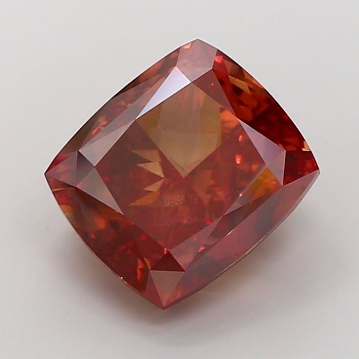 Loose Diamond - CUSHION MODIFIED 10.1ct Fancy Vivid Brownish Pink SI1: Loose Diamond - CUSHION MODIFIED 10.1ct Fancy Vivid Brownish Pink SI1 Source: This is a real non-mined Diamond that has been grown in a lab Shape: CUSHION MODIFIED Carats: 10.1 Color: Fancy Vivid