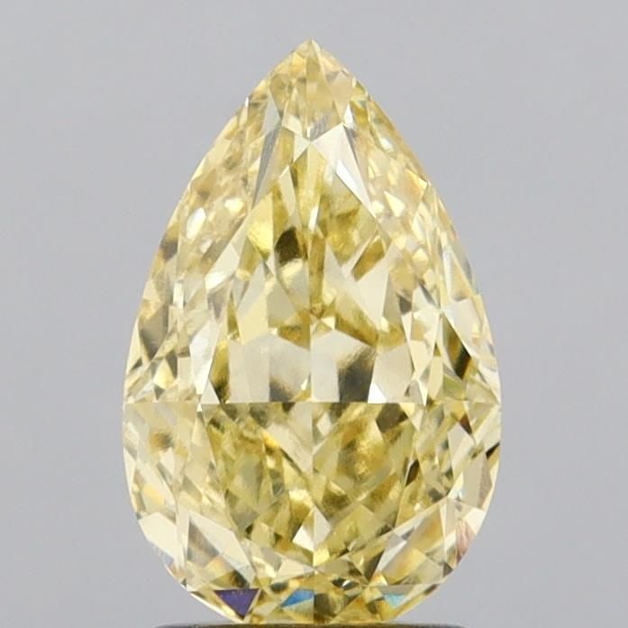 Loose Diamond - PEAR 2.06ct Fancy Intense Yellow VS1: Loose Diamond - PEAR 2.06ct Fancy Intense Yellow VS1 Source: This is a real non-mined Diamond that has been grown in a lab Shape: PEAR Carats: 2.06 Color: Fancy Intense Yellow Certification: IGI