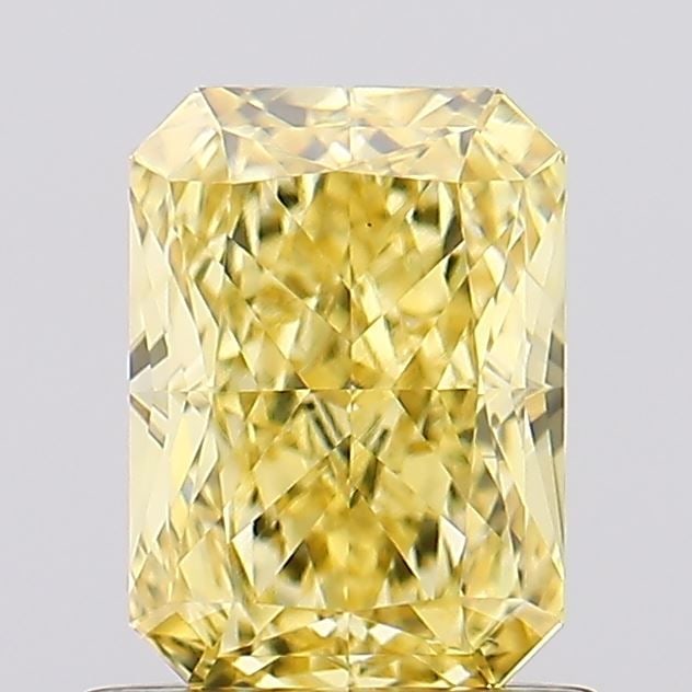 Loose Diamond - RADIANT 1.03ct Fancy Vivid Yellow VS1: Loose Diamond - RADIANT 1.03ct Fancy Vivid Yellow VS1 Source: This is a real non-mined Diamond that has been grown in a lab Shape: RADIANT Carats: 1.03 Color: Fancy Vivid Yellow Certification: IGI