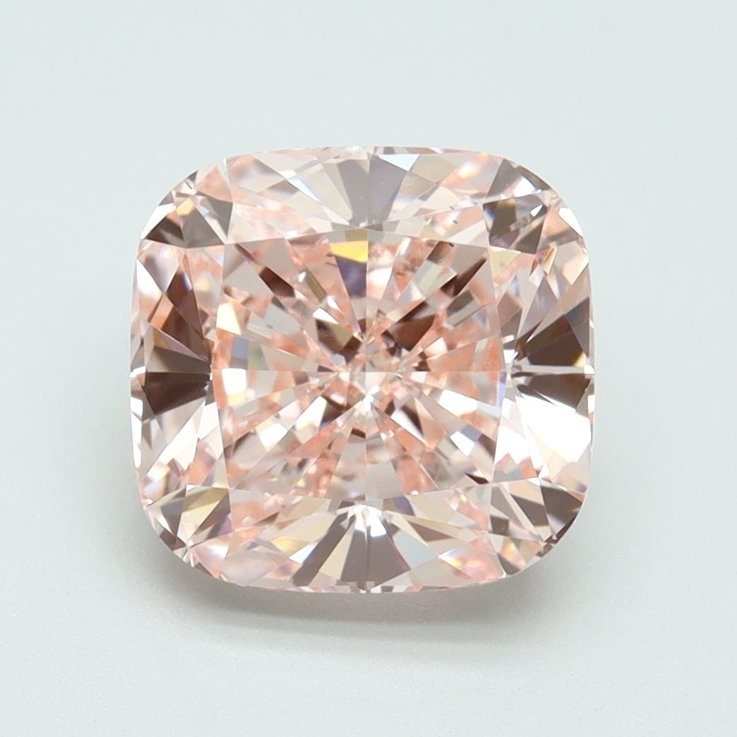 Loose Diamond - CUSHION BRILLIANT 3.51ct Fancy Vivid Pink VS1: Loose Diamond - CUSHION BRILLIANT 3.51ct Fancy Vivid Pink VS1 Source: This is a real non-mined Diamond that has been grown in a lab Shape: CUSHION BRILLIANT Carats: 3.51 Color: Fancy Vivid Pink