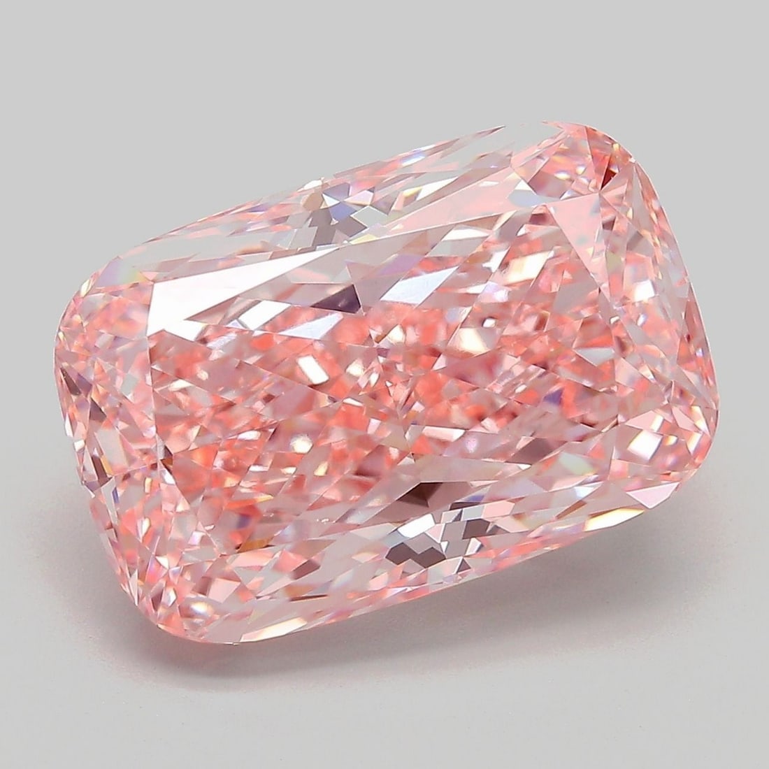 Loose Diamond - CUSHION MODIFIED 10.02ct Fancy Vivid Pink VS1: Loose Diamond - CUSHION MODIFIED 10.02ct Fancy Vivid Pink VS1 Source: This is a real non-mined Diamond that has been grown in a lab Shape: CUSHION MODIFIED Carats: 10.02 Color: Fancy Vivid Pink