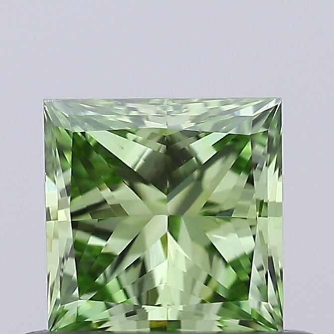 Loose Diamond - PRINCESS 0.47ct Fancy Vivid Green VS1: Loose Diamond - PRINCESS 0.47ct Fancy Vivid Green VS1 Source: This is a real non-mined Diamond that has been grown in a lab Shape: PRINCESS Carats: 0.47 Color: Fancy Vivid Green Certification: NONE
