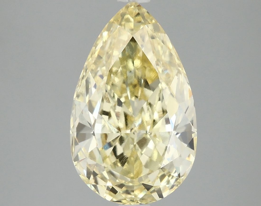 Loose Diamond - PEAR 4.01ct Fancy Intense Yellow VS1 (1 of 1)