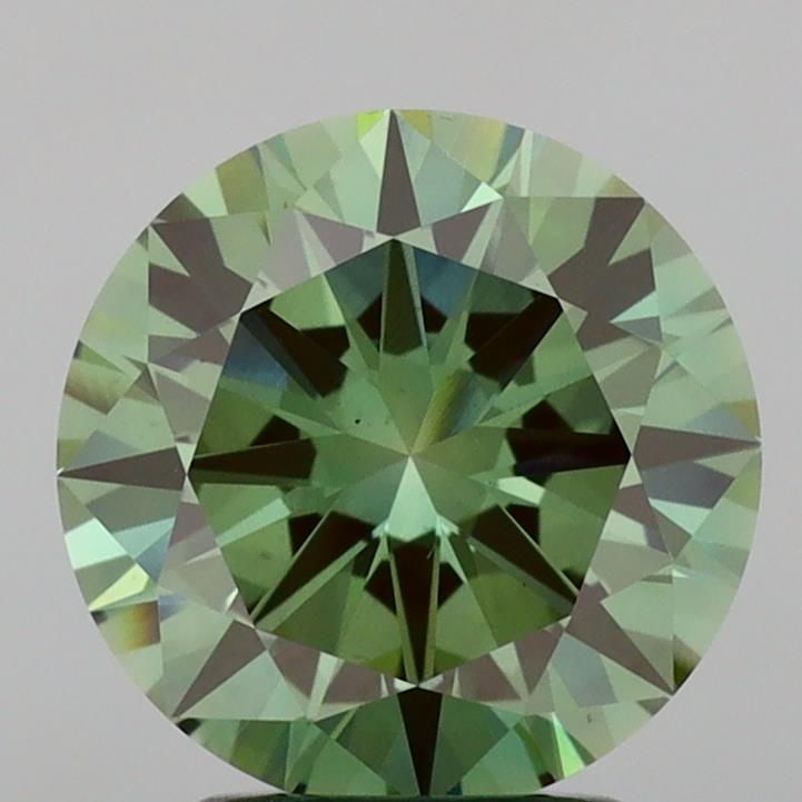 Loose Diamond - ROUND 2.55ct Fancy Vivid Green VS1: Loose Diamond - ROUND 2.55ct Fancy Vivid Green VS1 Source: This is a real non-mined Diamond that has been grown in a lab Shape: ROUND Carats: 2.55 Color: Fancy Vivid Green Certification: IGI Video: