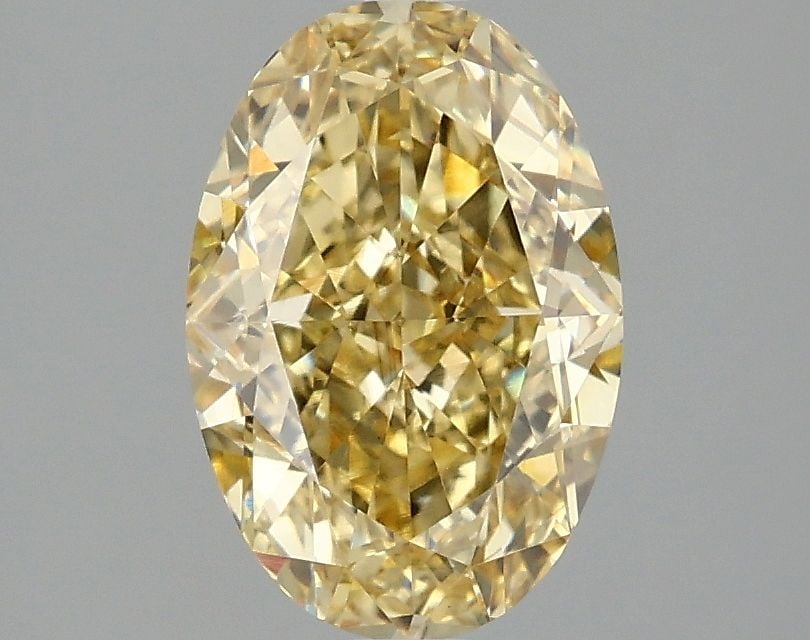 Loose Diamond - OVAL 2.03ct Fancy Intense Yellow VS1: Loose Diamond - OVAL 2.03ct Fancy Intense Yellow VS1 Source: This is a real non-mined Diamond that has been grown in a lab Shape: OVAL Carats: 2.03 Color: Fancy Intense Yellow Certification: IGI