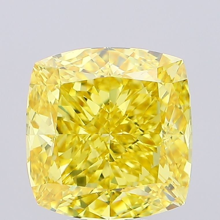 Loose Diamond - CUSHION MODIFIED 8.05ct Fancy Vivid Yellow VS1: Loose Diamond - CUSHION MODIFIED 8.05ct Fancy Vivid Yellow VS1 Source: This is a real non-mined Diamond that has been grown in a lab Shape: CUSHION MODIFIED Carats: 8.05 Color: Fancy Vivid Yellow Cert