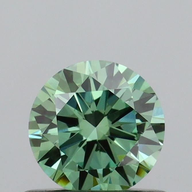 Loose Diamond - ROUND 0.54ct Fancy Vivid Green VS1: Loose Diamond - ROUND 0.54ct Fancy Vivid Green VS1 Source: This is a real non-mined Diamond that has been grown in a lab Shape: ROUND Carats: 0.54 Color: Fancy Vivid Green Certification: IGI Video: