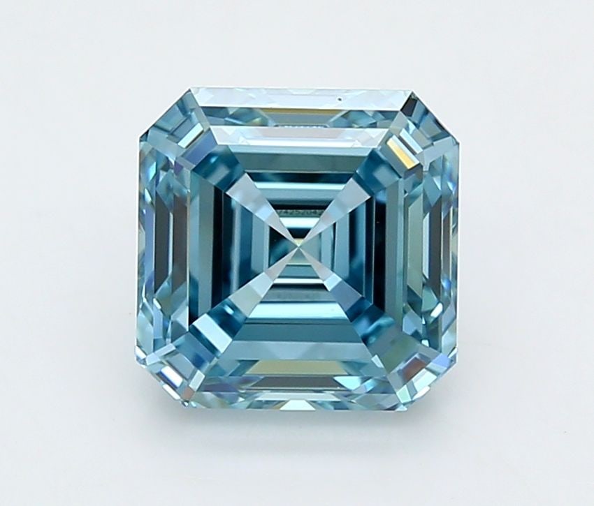 Loose Diamond - ASSCHER 3.01ct Fancy Vivid Blue VVS2 (1 of 1)