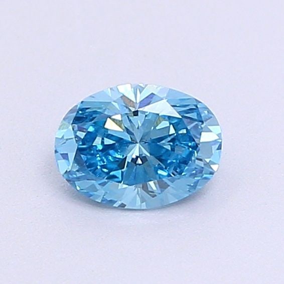 Loose Diamond - OVAL 0.37ct Fancy Vivid Blue VVS2: Loose Diamond - OVAL 0.37ct Fancy Vivid Blue VVS2 Source: This is a real non-mined Diamond that has been grown in a lab Shape: OVAL Carats: 0.37 Color: Fancy Vivid Blue Certification: IGI Video: