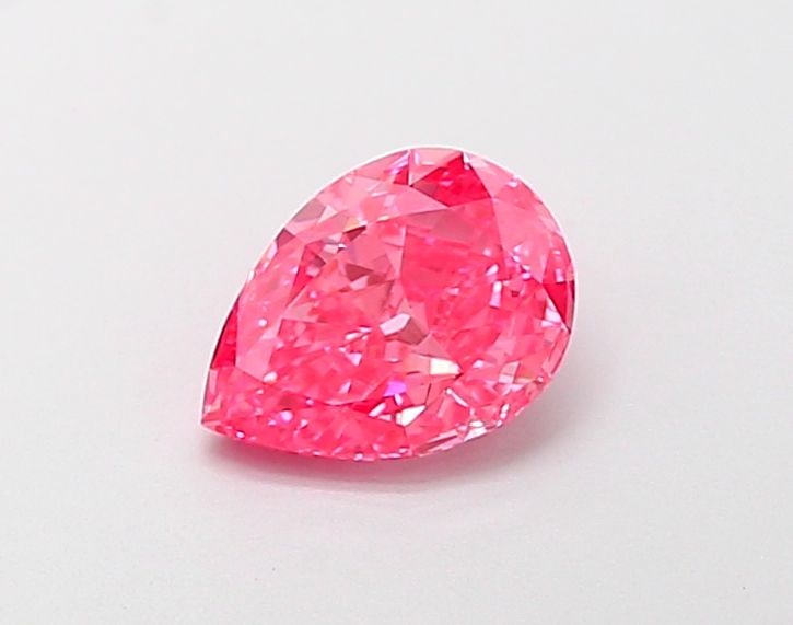 Loose Diamond - PEAR 1.01ct Fancy Vivid Pink VS1: Loose Diamond - PEAR 1.01ct Fancy Vivid Pink VS1 Source: This is a real non-mined Diamond that has been grown in a lab Shape: PEAR Carats: 1.01 Color: Fancy Vivid Pink Certification: IGI Video: