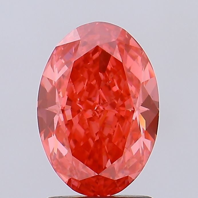 Loose Diamond - OVAL 2.01ct Fancy Vivid Red VS2: Loose Diamond - OVAL 2.01ct Fancy Vivid Red VS2 Source: This is a real non-mined Diamond that has been grown in a lab Shape: OVAL Carats: 2.01 Color: Fancy Vivid Red Certification: NONE Video:
