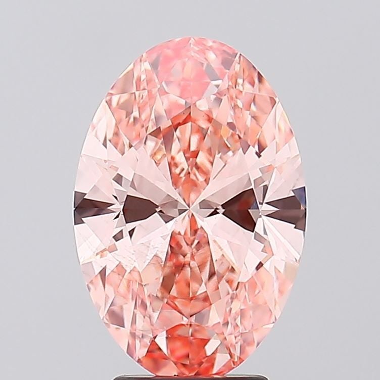 Loose Diamond - OVAL 3.53ct Fancy Vivid Pink VS2: Loose Diamond - OVAL 3.53ct Fancy Vivid Pink VS2 Source: This is a real non-mined Diamond that has been grown in a lab Shape: OVAL Carats: 3.53 Color: Fancy Vivid Pink Certification: IGI Video: