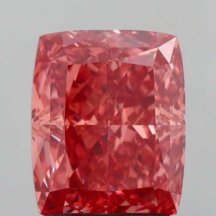 Loose Diamond - CUSHION MODIFIED 2.08ct Fancy Vivid Brownish Pink VS1: Loose Diamond - CUSHION MODIFIED 2.08ct Fancy Vivid Brownish Pink VS1 Source: This is a real non-mined Diamond that has been grown in a lab Shape: CUSHION MODIFIED Carats: 2.08 Color: Fancy Vivid Brow