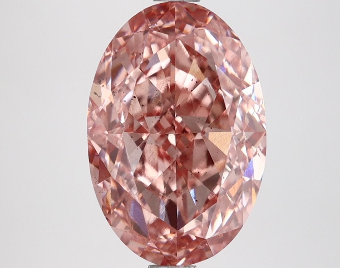Loose Diamond - OVAL 4.13ct Fancy Vivid Pink SI1: Loose Diamond - OVAL 4.13ct Fancy Vivid Pink SI1 Source: This is a real non-mined Diamond that has been grown in a lab Shape: OVAL Carats: 4.13 Color: Fancy Vivid Pink Certification: IGI Video: