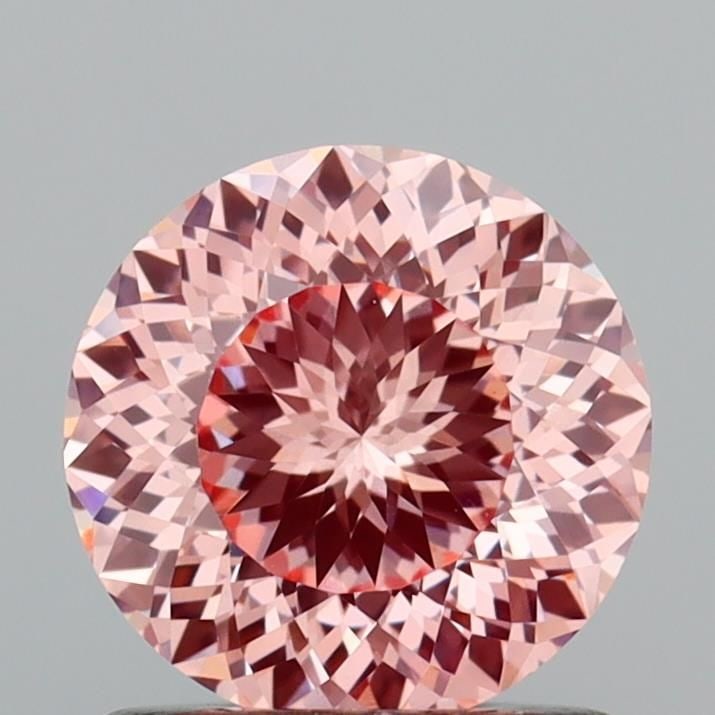 Loose Diamond - ROUND 1.01ct Fancy Intense Pink VVS2: Loose Diamond - ROUND 1.01ct Fancy Intense Pink VVS2 Source: This is a real non-mined Diamond that has been grown in a lab Shape: ROUND Carats: 1.01 Color: Fancy Intense Pink Certification: IGI Video: