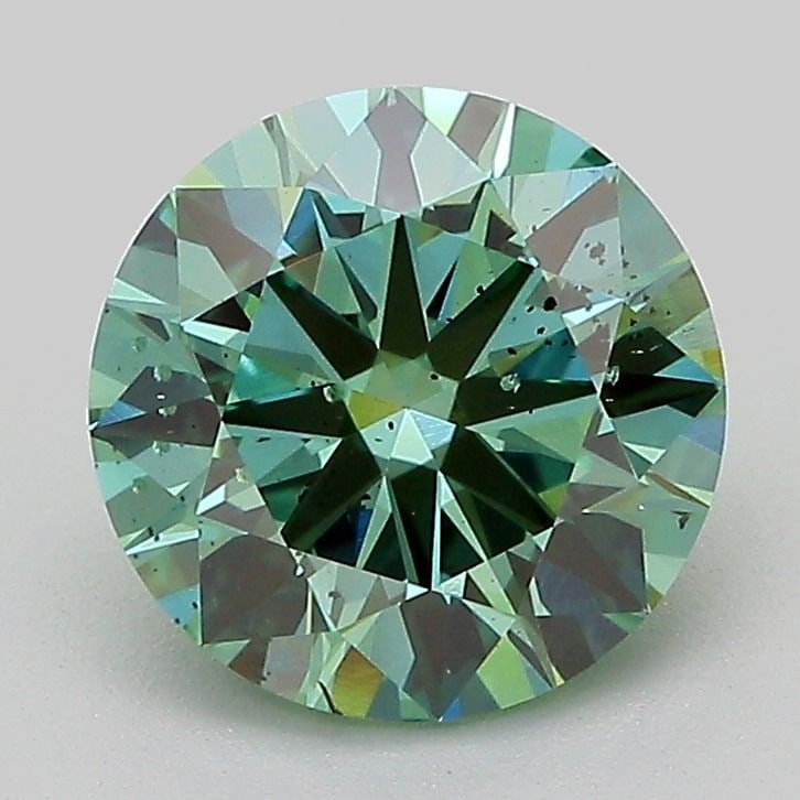 Ideal Loose Diamond - ROUND 2.0ct Fancy Vivid Green SI1: Ideal Loose Diamond - ROUND 2.0ct Fancy Vivid Green SI1 Source: This is a real non-mined Diamond that has been grown in a lab Shape: ROUND Carats: 2.0 Color: Fancy Vivid Green Certification: IGI