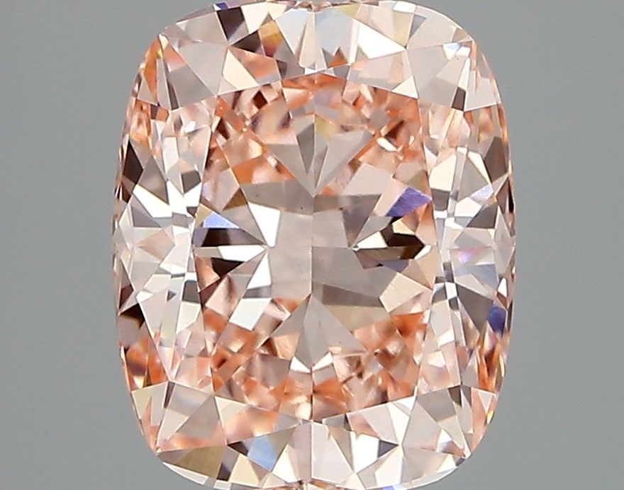 Loose Diamond - CUSHION MODIFIED 3.38ct Fancy Intense Pink VVS2: Loose Diamond - CUSHION MODIFIED 3.38ct Fancy Intense Pink VVS2 Source: This is a real non-mined Diamond that has been grown in a lab Shape: CUSHION MODIFIED Carats: 3.38 Color: Fancy Intense Pink Cer