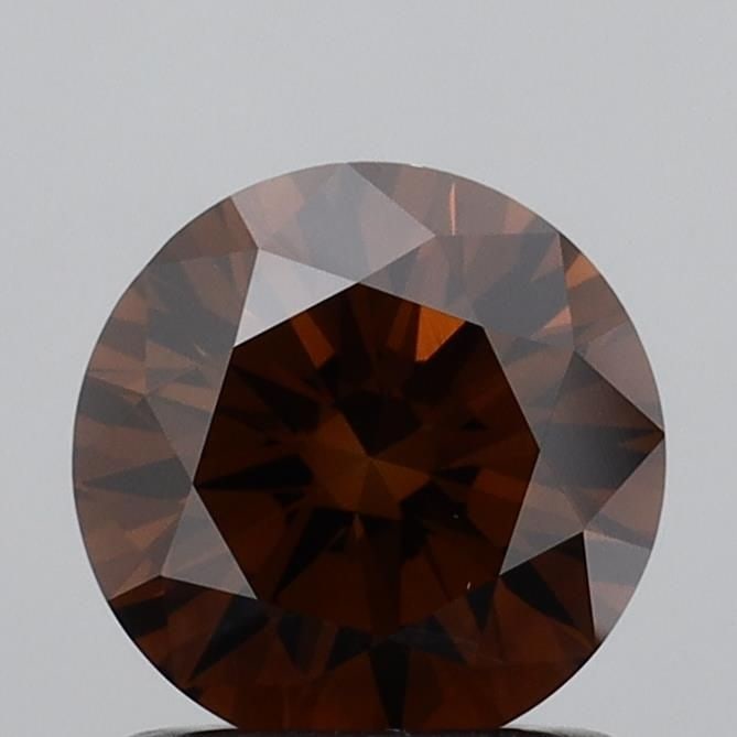 Ideal Loose Diamond - ROUND 1.02ct Fancy Deep Orangey Brown VS1: Ideal Loose Diamond - ROUND 1.02ct Fancy Deep Orangey Brown VS1 Source: This is a real non-mined Diamond that has been grown in a lab Shape: ROUND Carats: 1.02 Color: Fancy Deep Orangey Brown