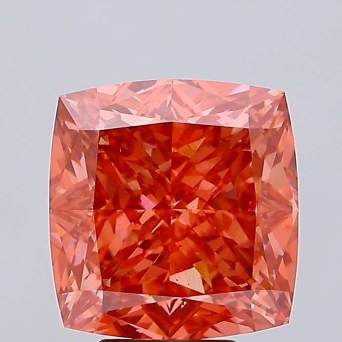 Loose Diamond - CUSHION BRILLIANT 6.66ct Fancy Vivid Red VS1: Loose Diamond - CUSHION BRILLIANT 6.66ct Fancy Vivid Red VS1 Source: This is a real non-mined Diamond that has been grown in a lab Shape: CUSHION BRILLIANT Carats: 6.66 Color: Fancy Vivid Red Certific