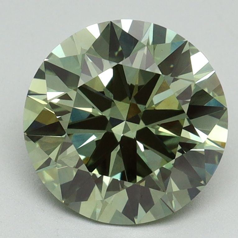 Ideal Loose Diamond - ROUND 2.48ct Fancy Vivid Green VS1: Ideal Loose Diamond - ROUND 2.48ct Fancy Vivid Green VS1 Source: This is a real non-mined Diamond that has been grown in a lab Shape: ROUND Carats: 2.48 Color: Fancy Vivid Green Certification: IGI