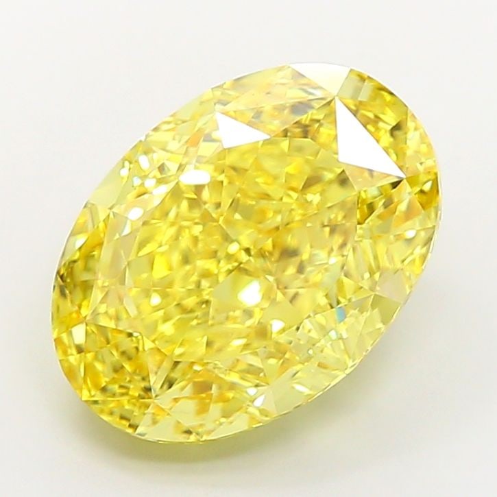 Loose Diamond - OVAL 10.07ct Fancy Vivid Yellow VS1 (1 of 1)