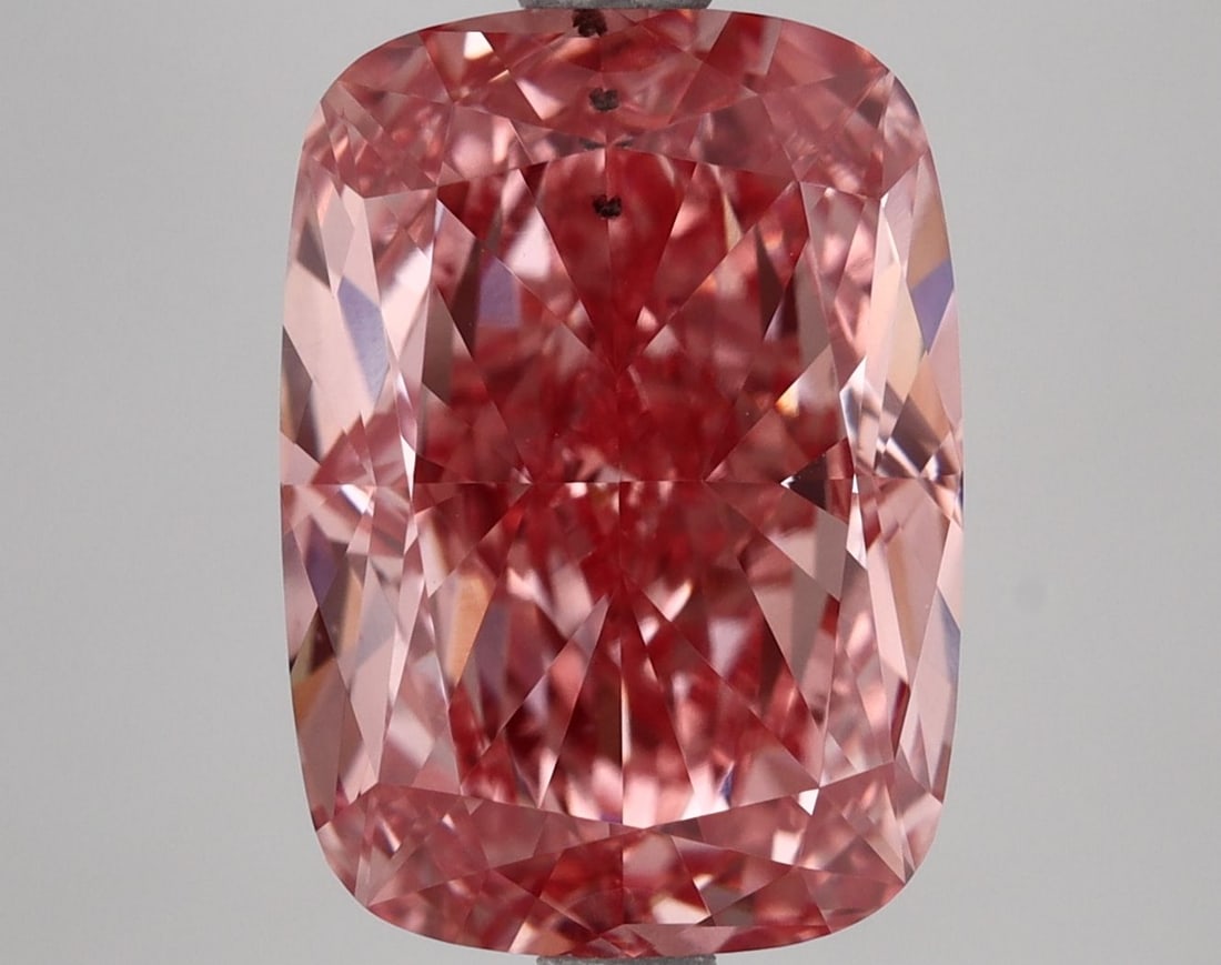 Loose Diamond - CUSHION MODIFIED 4.5ct Fancy Vivid Pink VS2: Loose Diamond - CUSHION MODIFIED 4.5ct Fancy Vivid Pink VS2 Source: This is a real non-mined Diamond that has been grown in a lab Shape: CUSHION MODIFIED Carats: 4.5 Color: Fancy Vivid Pink Certificat