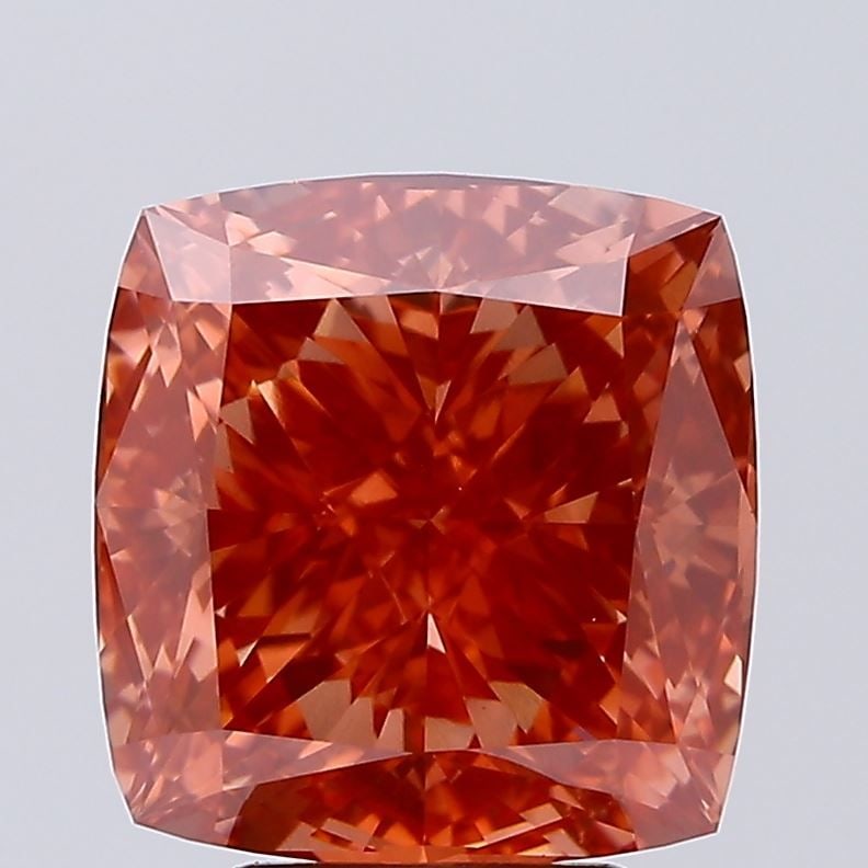 Loose Diamond - CUSHION BRILLIANT 5.1ct Fancy Intense Red VS1: Loose Diamond - CUSHION BRILLIANT 5.1ct Fancy Intense Red VS1 Source: This is a real non-mined Diamond that has been grown in a lab Shape: CUSHION BRILLIANT Carats: 5.1 Color: Fancy Intense Red Certif