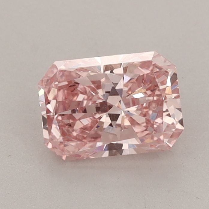 Loose Diamond - RADIANT 0.89ct Fancy Vivid Pink VS2: Loose Diamond - RADIANT 0.89ct Fancy Vivid Pink VS2 Source: This is a real non-mined Diamond that has been grown in a lab Shape: RADIANT Carats: 0.89 Color: Fancy Vivid Pink Certification: IGI