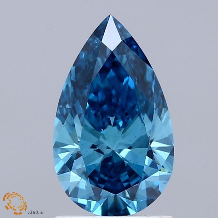 Loose Diamond - PEAR 1.34ct Fancy Vivid Blue VS2: Loose Diamond - PEAR 1.34ct Fancy Vivid Blue VS2 Source: This is a real non-mined Diamond that has been grown in a lab Shape: PEAR Carats: 1.34 Color: Fancy Vivid Blue Certification: IGI Video:
