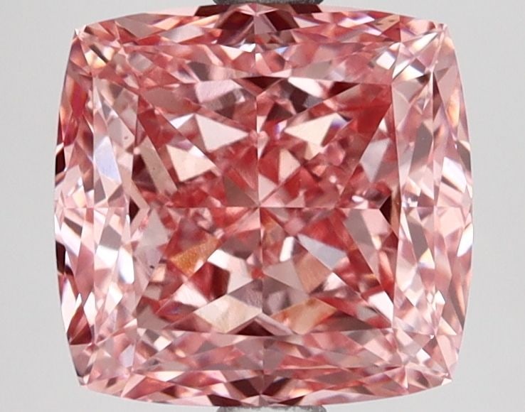 Loose Diamond - CUSHION MODIFIED 3.08ct Fancy Vivid Pink VS1: Loose Diamond - CUSHION MODIFIED 3.08ct Fancy Vivid Pink VS1 Source: This is a real non-mined Diamond that has been grown in a lab Shape: CUSHION MODIFIED Carats: 3.08 Color: Fancy Vivid Pink Certific