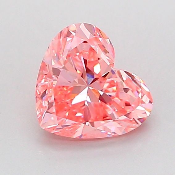 Loose Diamond - HEART 1.0ct Fancy Vivid Pink VS1: Loose Diamond - HEART 1.0ct Fancy Vivid Pink VS1 Source: This is a real non-mined Diamond that has been grown in a lab Shape: HEART Carats: 1.0 Color: Fancy Vivid Pink Certification: IGI Video: